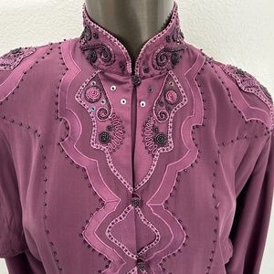 Mercedes & Adrienne Beaded Blouse